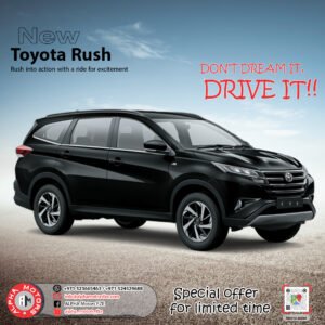 Toyota Rush 1.5L S AT (2022 Model) - Black color