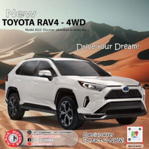 Toyota RAV4 2.5L 4WD GLE AT with Radar GCC Spec’s (2022 Model)